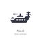 naval icon. isolated naval icon vector illustration from army and war collection. editable sing symbol can be use for web site and