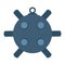 Naval mine vector illustration isolated icon sea bomb