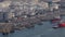Naval traffic in the port of Barcelona.Time Lapse
