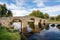 Navaluenga, Spain. View of stone Roman bridge