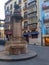 NavarrerÃ­a fountain in Pamplona Navarra famous squares in Sanfermines because it jumps from its top