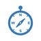 Navigate, Compass Icon / blue vector