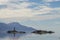 Navigation on Beagle channel, beautiful Argentina landscape