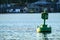 Navigation buoy on Lake Union, Seattle, WA