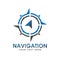 Navigation or compass. Global positioning system with GPS coordinates