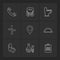 navigation , connectivity , network , graph , eps icons set vector