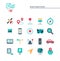 Navigation, direction, maps, traffic and more, flat icons set