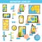 Navigation Flat Color Decorative Icons