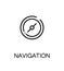 Navigation flat icon.