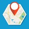 Navigation geolocation icon.