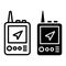 Navigation icon vector set. location illustration sign collection. route symbol.