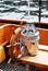 Navigation instruments of antique yacht