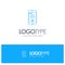 Navigation, Location, Pointer, Smartphone Blue outLine Logo with place for tagline