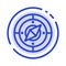 Navigation, Navigator, Compass, Location Blue Dotted Line Line Icon