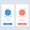 Navigation, Navigator, Compass, Location  Blue and Red Download and Buy Now web Widget Card Template