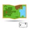 Navigation and outdoor adventure, hiking tourist map location icon