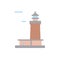 Navigational, lighthouse icon. Simple color vector elements of pharos icons for ui and ux, website or mobile application