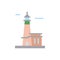 Navigational, lighthouse icon. Simple color vector elements of pharos icons for ui and ux, website or mobile application