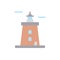 Navigational, lighthouse icon. Simple color vector elements of pharos icons for ui and ux, website or mobile application