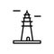 Navigational, lighthouse icon. Simple line, outline vector elements of pharos icons for ui and ux, website or mobile application