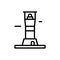 Navigational, lighthouse icon. Simple line, outline vector elements of pharos icons for ui and ux, website or mobile application