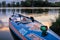 Navigational lights on stand up paddleboard