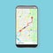 navigator application. gps application on smartphone