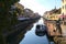 Naviglio canal and surrounding streets are popular location in Milan City