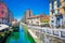 Naviglio grand canal in Milan