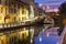 Naviglio Grande canal in Milan, Lombardia, Italy