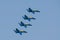 Navy Blue Angles