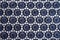 Navy blue lacy fabric from above