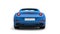 Navy blue super sports car - back view