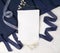 Navy blue wedding mockup with ribbons