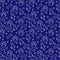 Navy Blue and White Doggy Tile Pattern Repeat Background