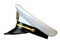 Navy cap, ship officer, admiral, sailor, naval captain hat front view 3d rendering