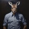 Navy Kangaroo: Realistic Portrait Painting By Brian Despain