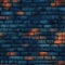 Navy Luminescence Beautiful Brick Wall Texture Tile Seamless Background. Generative AI