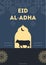 Navy Modern Eid Al-adha Poster