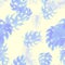 Navy Monstera Pattern Print. Seamless Leaves. Blue Watercolor Leaves. Tropical Decor. Floral Monstera. Summer Wallpaper.Vintage Ju