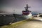 A navy patrol P525 warship on the Copenhagen waterfront, Copenhagen, Denmark. February 2020