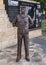 Navy sailor statue and Korean War wall in the Veteran`s Memorial Park in the City of Irving, Texas.