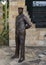 Navy sailor statue and Korean War wall in the Veteran`s Memorial Park in the City of Irving, Texas.