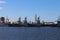 Navy ships in haven of Kronstadt