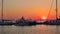 Naxos harbour at Sunset, Cyclades Greek Island, Greece