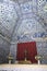 Nazare, Portugal, June 13, 2018: Tiles decorating the interior vaults of the Memoria Hermitage located on the hilltop O Sitio