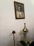 NAZARET, ISRAEL 11 July 2015: Reliquary and the image of Blessed Charles de Foucauld 1858 -1916 Eugene in the chapel hermitage,