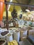 Nazareth, Israel, July 8, 2015 .: Interior colonial shop Elbabour in Nazareth: spices, grains, sweets, roots, herbs in bags and