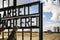 Nazi concentration camp in Germany. Ruins of Sachsenhausen Cremation Ovens