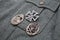 nazi german awards - Iron Cross, General Assault Badge, General Tank Assault Badge on uniform